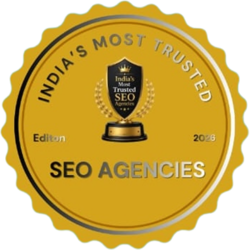 India's Most Trusted SEO Agencies 2026 recognition badge